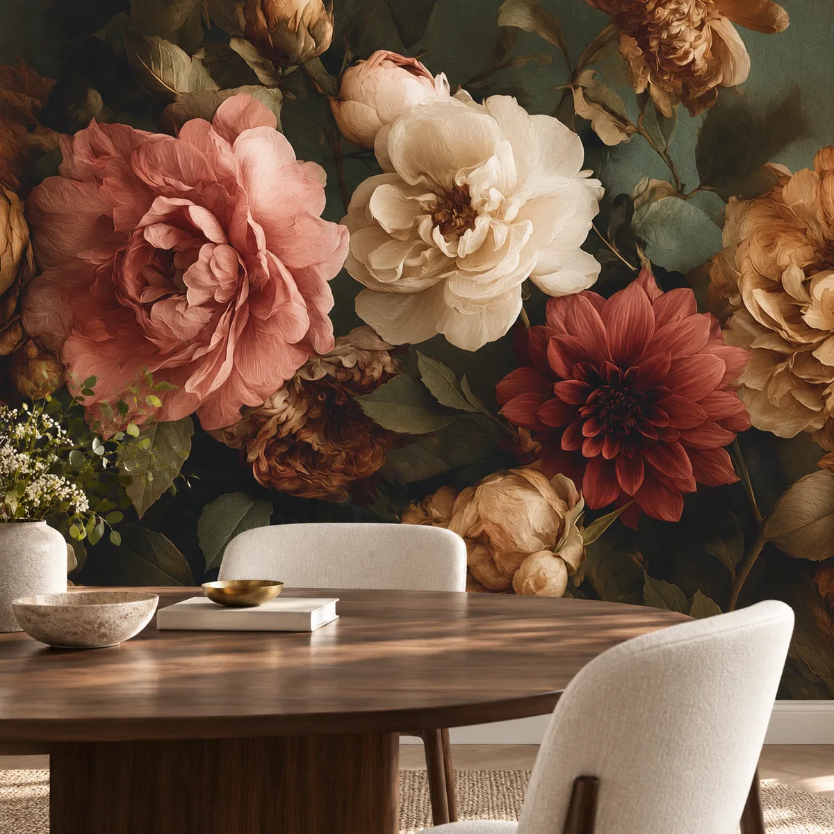 Vintage floral wallpaper